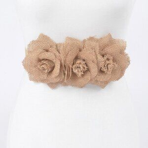 Linnen Flowers Elastic Belt